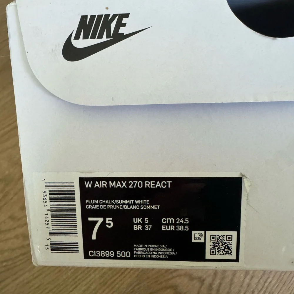 Nike Air Max 270 React Plum Chalk Stone Mauve (Women's) - Picture 7 of 7